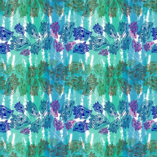 佩斯利图案印花华亿平台图片