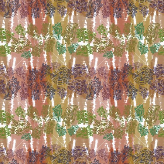 佩斯利图案印花华亿平台图片