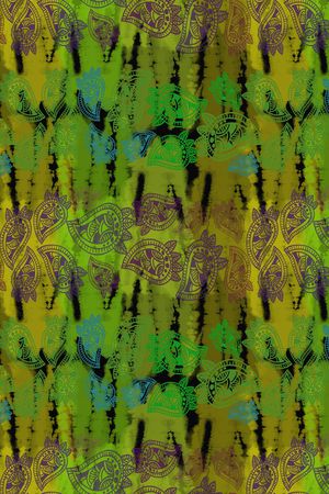 佩斯利图案印花华亿平台图片