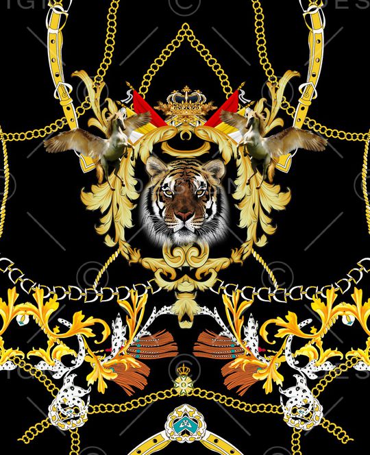 几何印花华亿平台图片