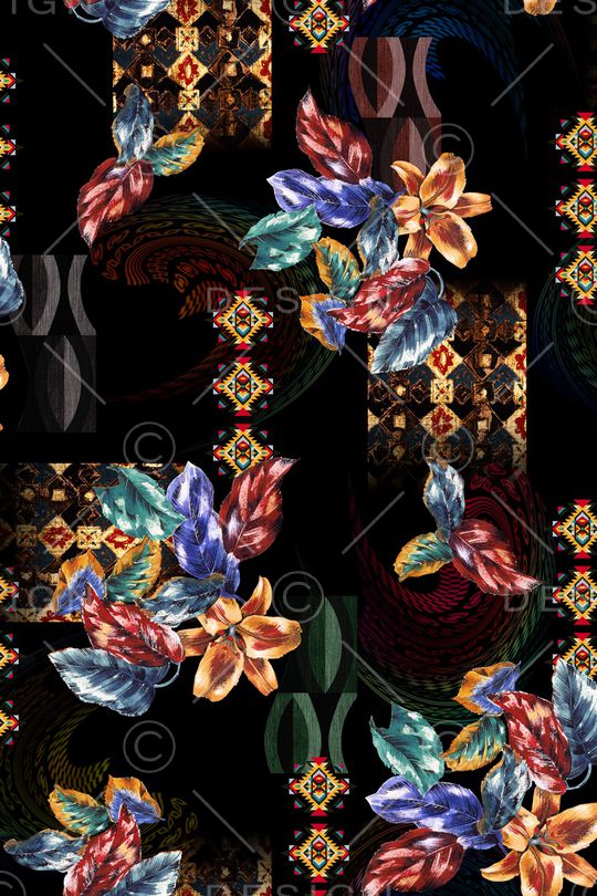 几何印花华亿平台图片