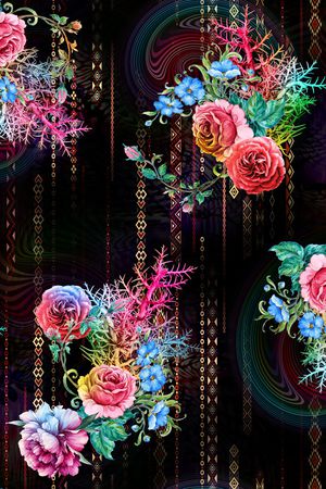 几何印花华亿平台图片