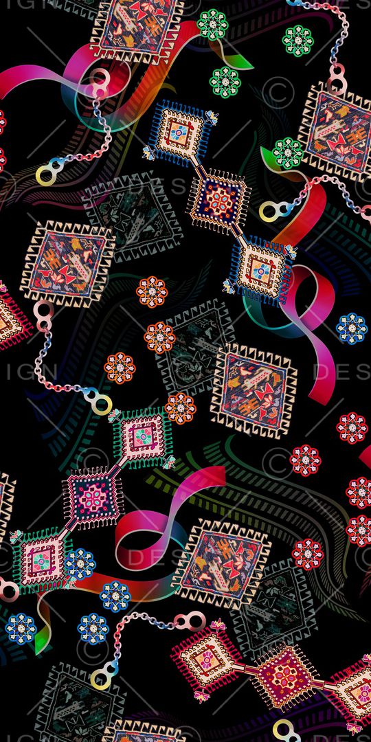 几何印花华亿平台图片