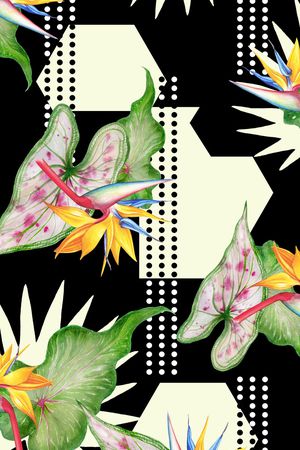 几何印花华亿平台图片