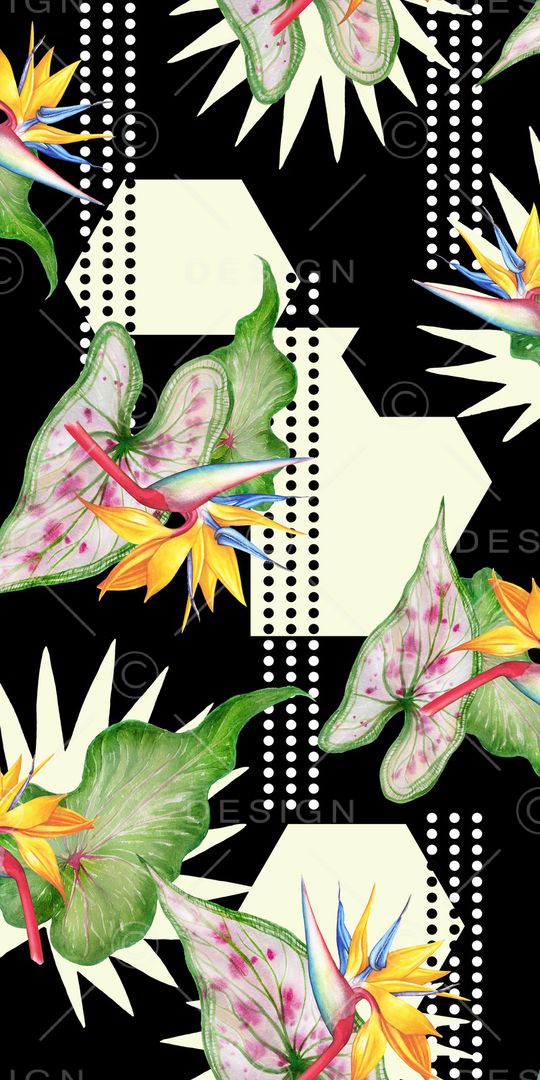 几何印花华亿平台图片