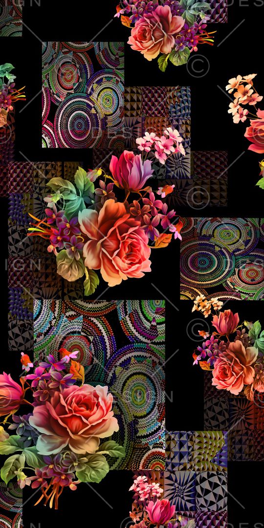 几何印花华亿平台图片