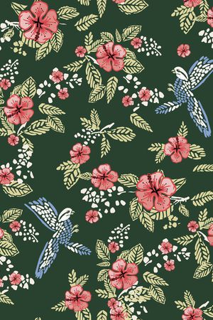 鸟印花华亿平台图片