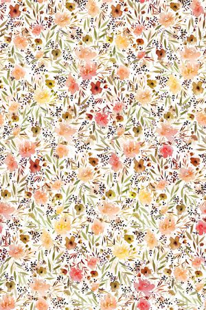 清爽底花卉印花华亿平台图片