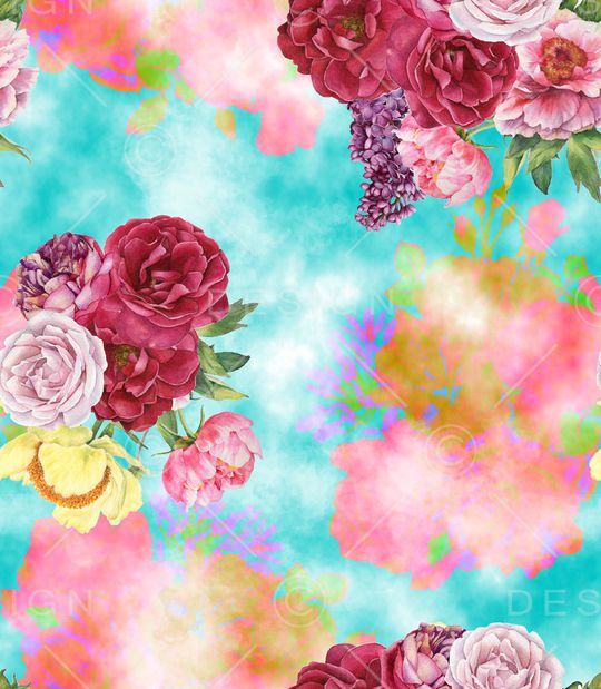 水彩印花华亿平台图片