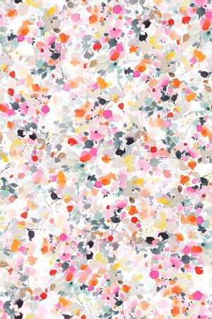 抽象花卉印花华亿平台图片