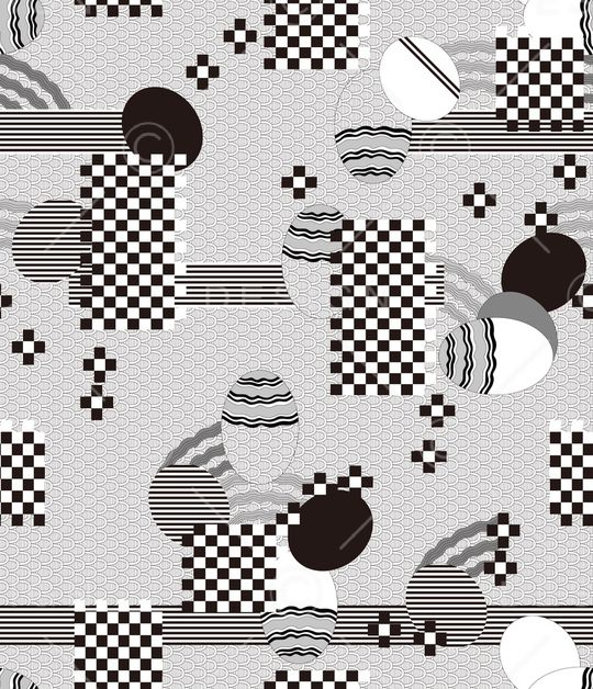 几何印花华亿平台图片