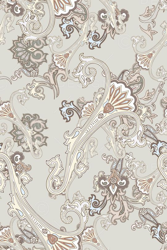 佩斯利印花华亿平台图片