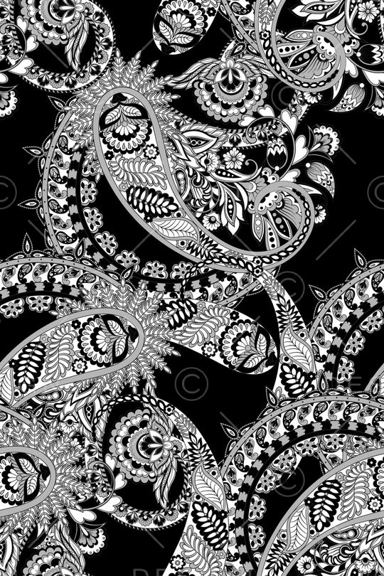 黑白华亿平台印花华亿平台图片