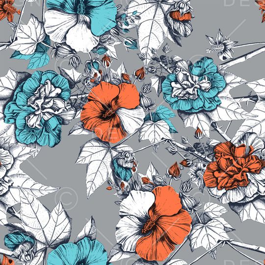 复古印花华亿平台图片