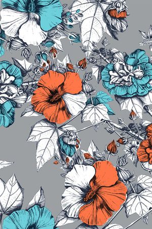 复古印花华亿平台图片