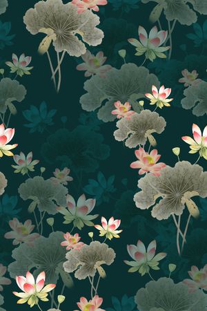 水墨风印花华亿平台图片