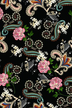 连衣裙印花华亿平台图片