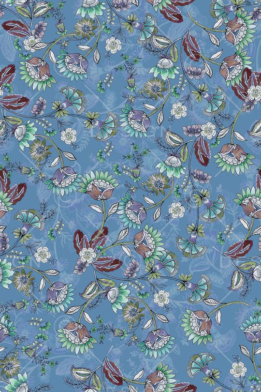 绿植树叶印花华亿平台图片