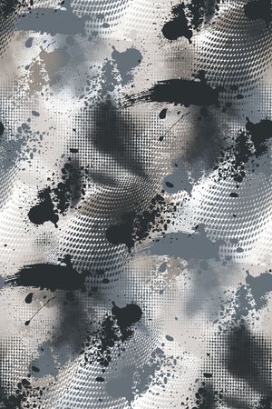 抽象男装印花华亿平台图片