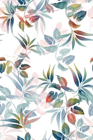 绿植树叶印花华亿平台图片