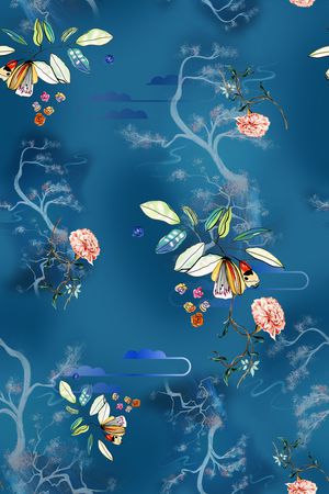 旗袍印花华亿平台图片