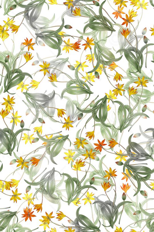 绿植树叶印花华亿平台图片