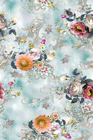 佩斯利印花华亿平台图片