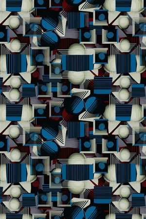 几何印花华亿平台图片