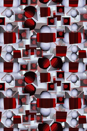 几何印花华亿平台图片