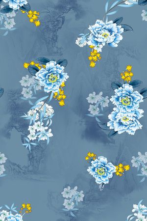 水墨风印花华亿平台图片