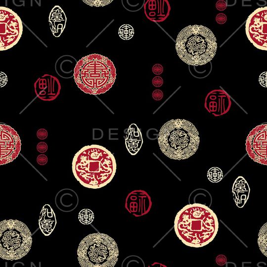 唐装印花华亿平台图片