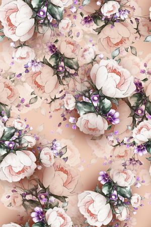 花卉印花华亿平台图片