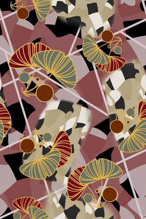 几何印花华亿平台图片