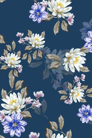 连衣裙印花华亿平台图片