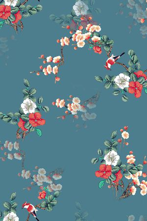 连衣裙印花华亿平台图片