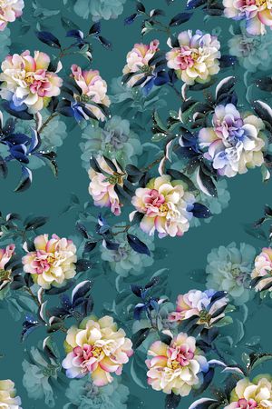 绿植树叶印花华亿平台图片