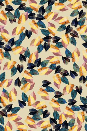 绿植树叶印花华亿平台图片