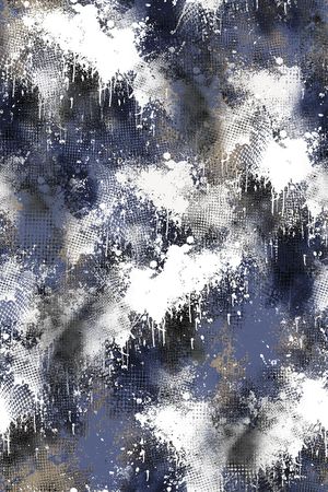 抽象男装印花华亿平台图片