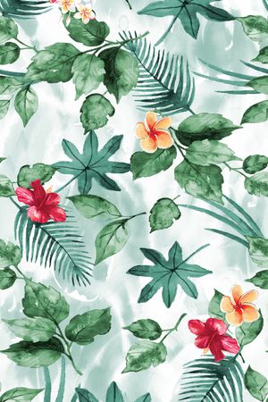 热带华亿平台印花华亿平台图片