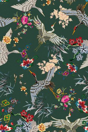 竹子印花华亿平台图片