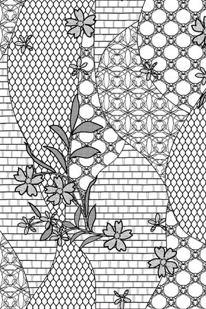 黑白华亿平台印花华亿平台图片