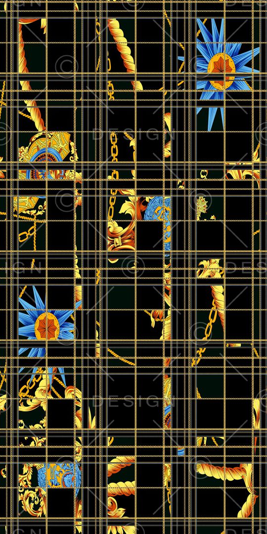 格子印花华亿平台图片