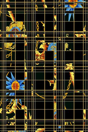 格子印花华亿平台图片