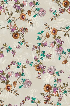 复古印花华亿平台图片