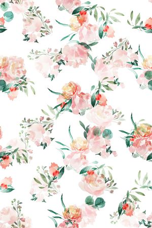 清爽底花卉印花华亿平台图片