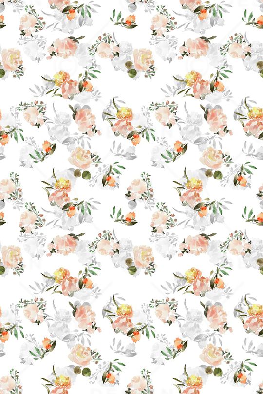 清爽底花卉印花华亿平台图片