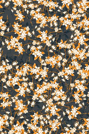 连衣裙印花华亿平台图片