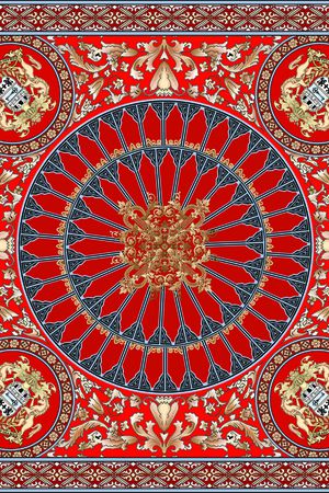 宫廷风印花华亿平台图片