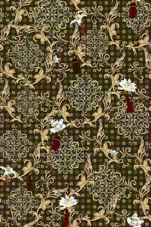 复古印花华亿平台图片