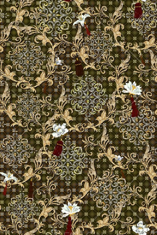 复古印花华亿平台图片